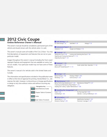 2012 honda civic owners manual